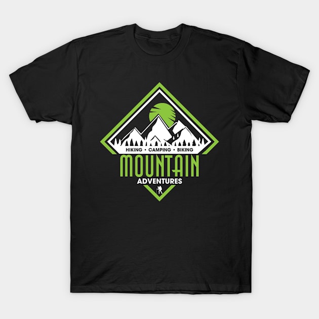 Mountain Adventures T-Shirt by abbyhikeshop